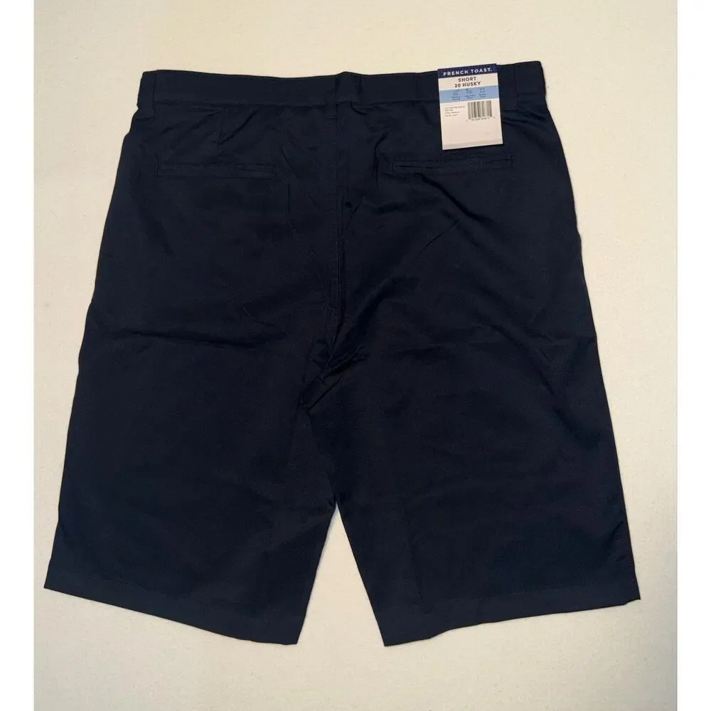 French toast kids New navy blue adjustable shorts